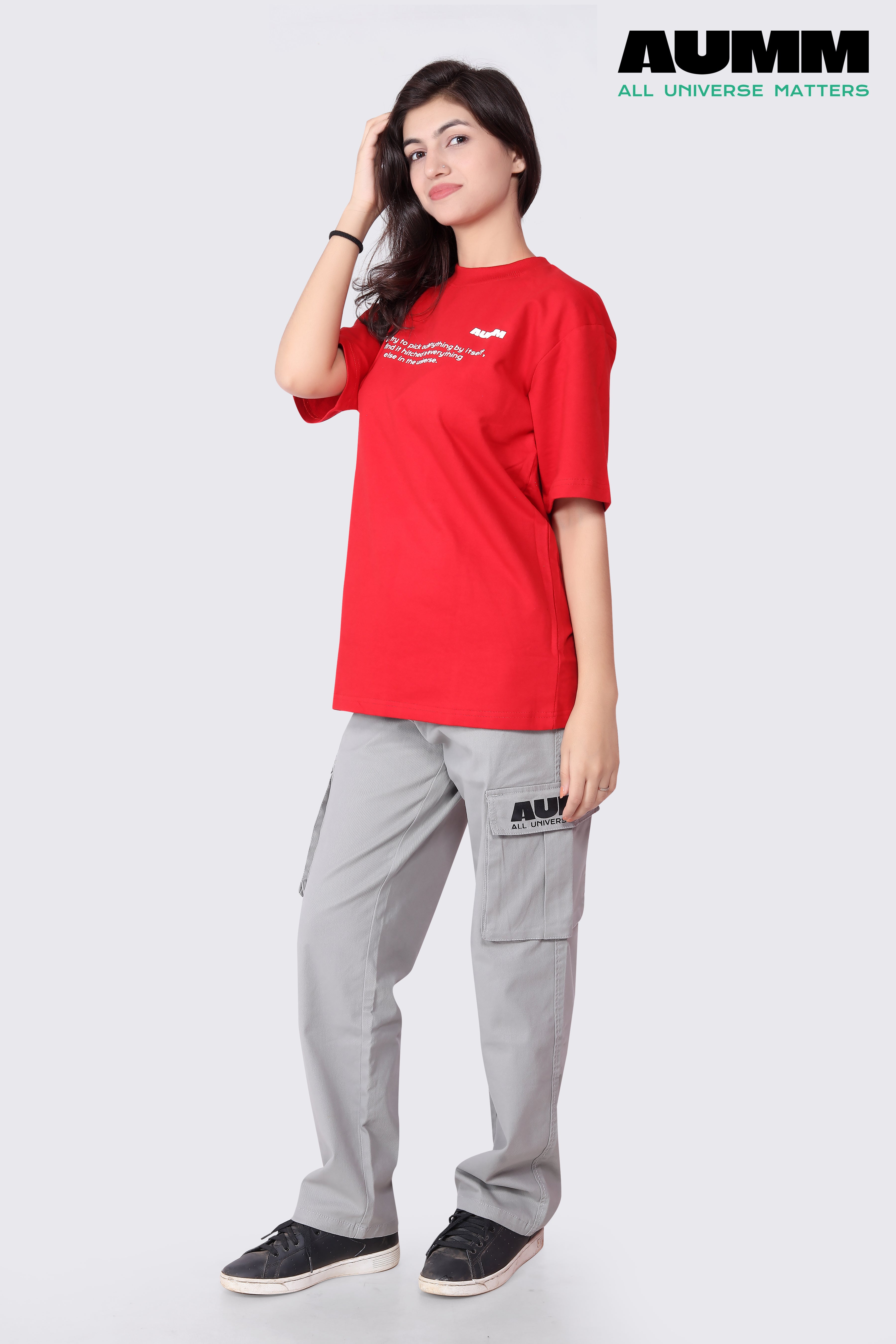 6 Pocket Light Grey Cargo Pants - AUMM #