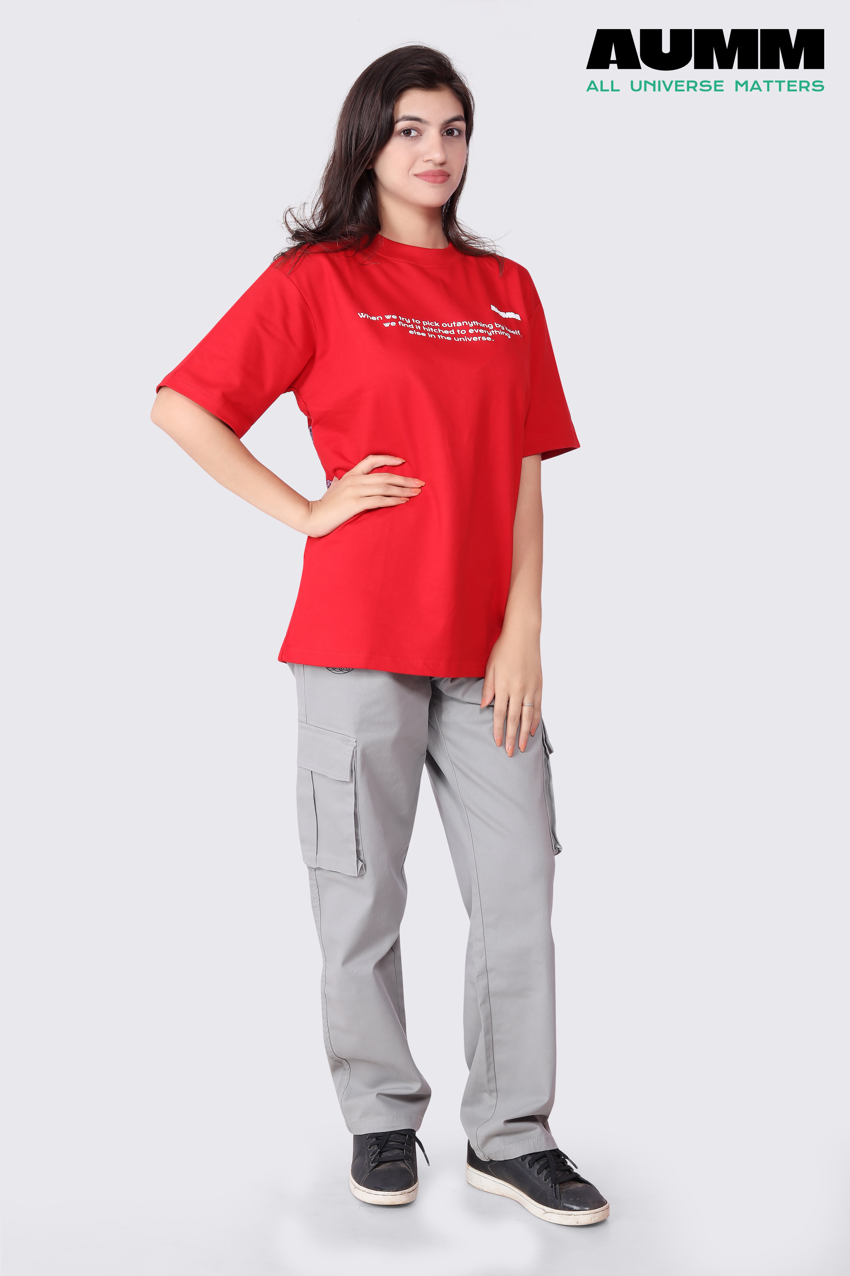 6 Pocket Light Grey Cargo Pants - AUMM #