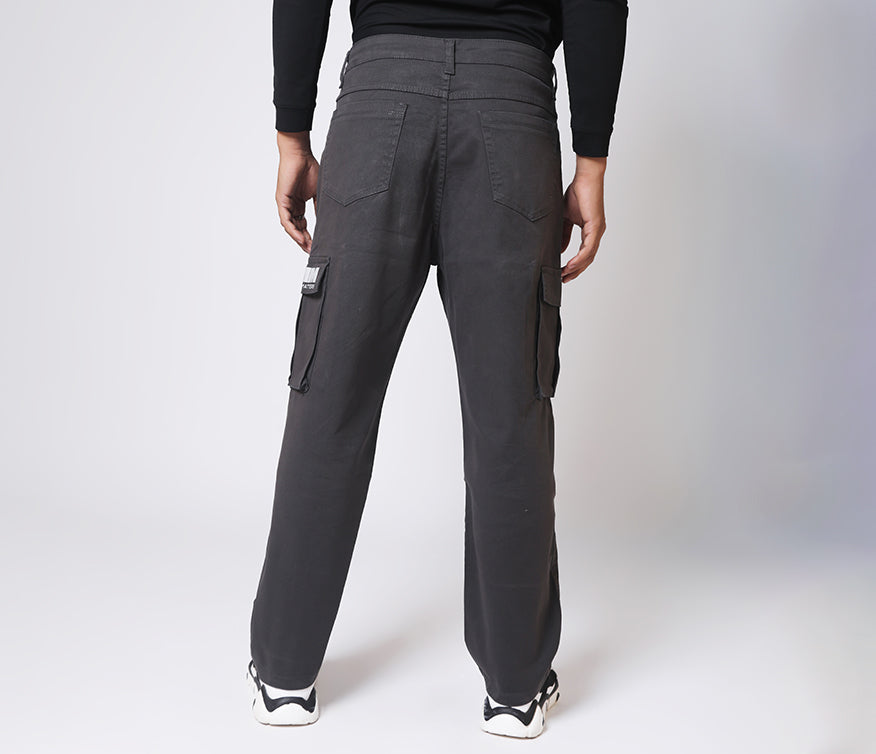 7 Pocket Dark Grey Cargo Pants - AUMM #