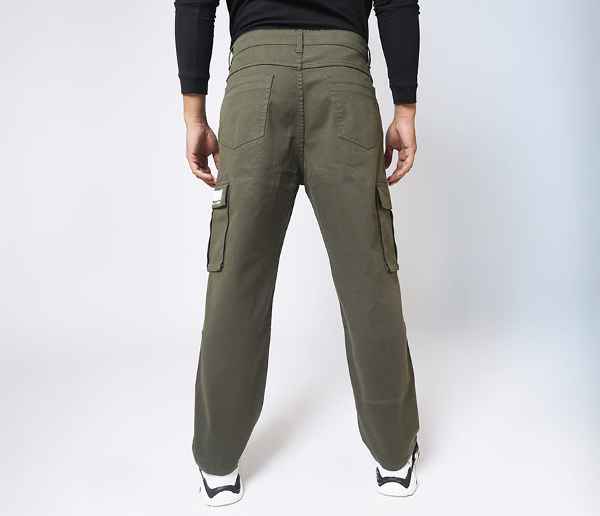 7 Pocket Green Cargo Pants - AUMM #