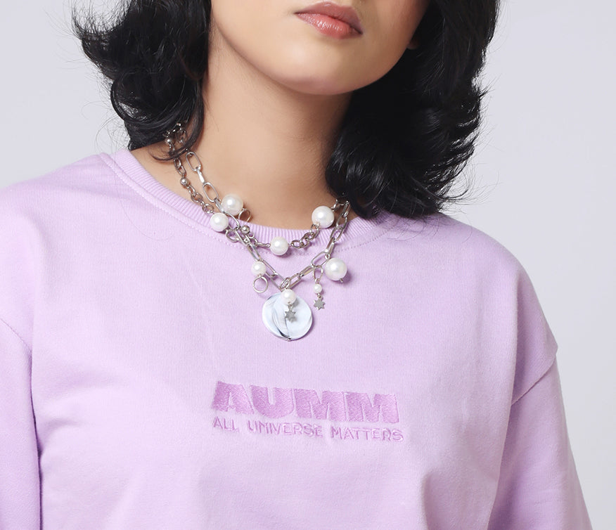 AUMM Box Fit Lavender Color T-shirt - AUMM #