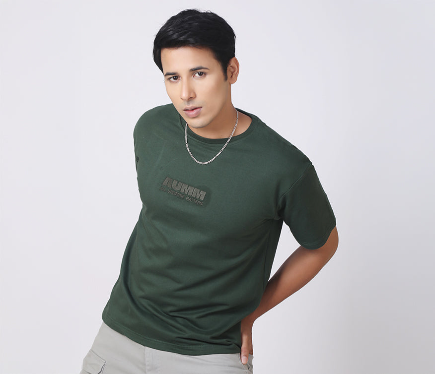 AUMM Box Fit Mineral Green T-shirt - AUMM #