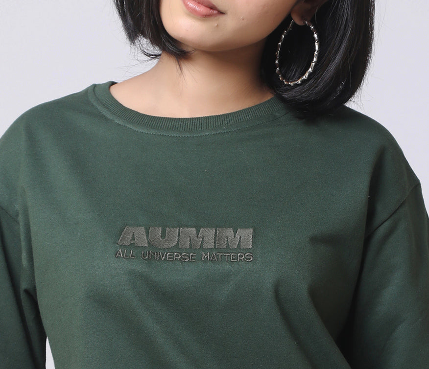 AUMM Box Fit Mineral Green T-shirt - AUMM #