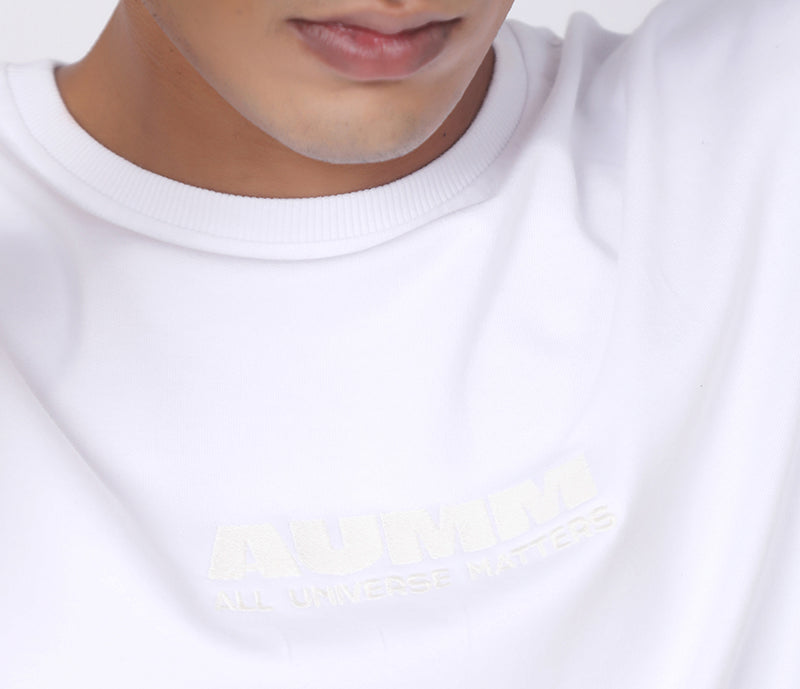 AUMM Box Fit White T-shirt - AUMM #