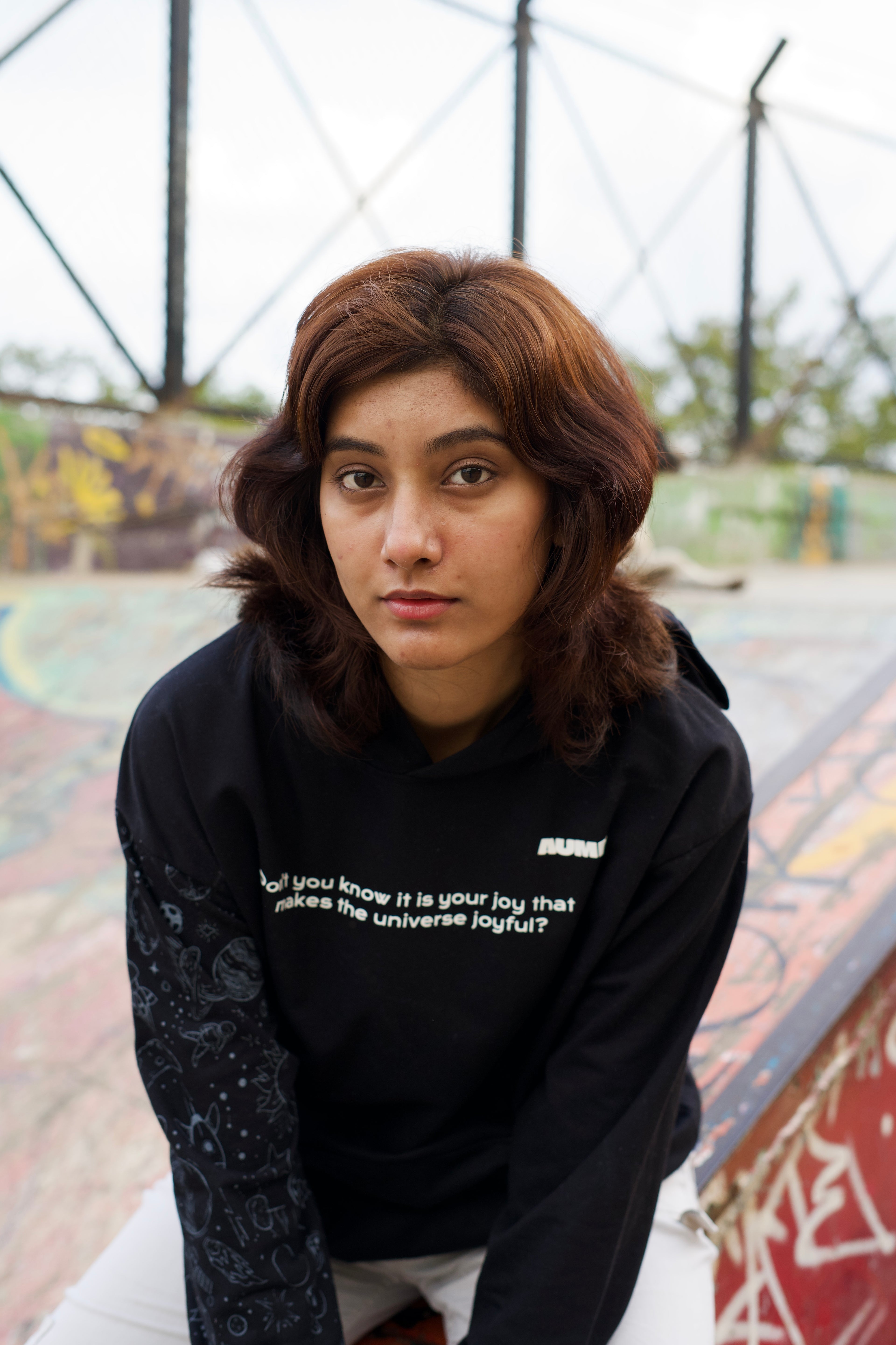 Black Oversized Hoodie - AUMM #