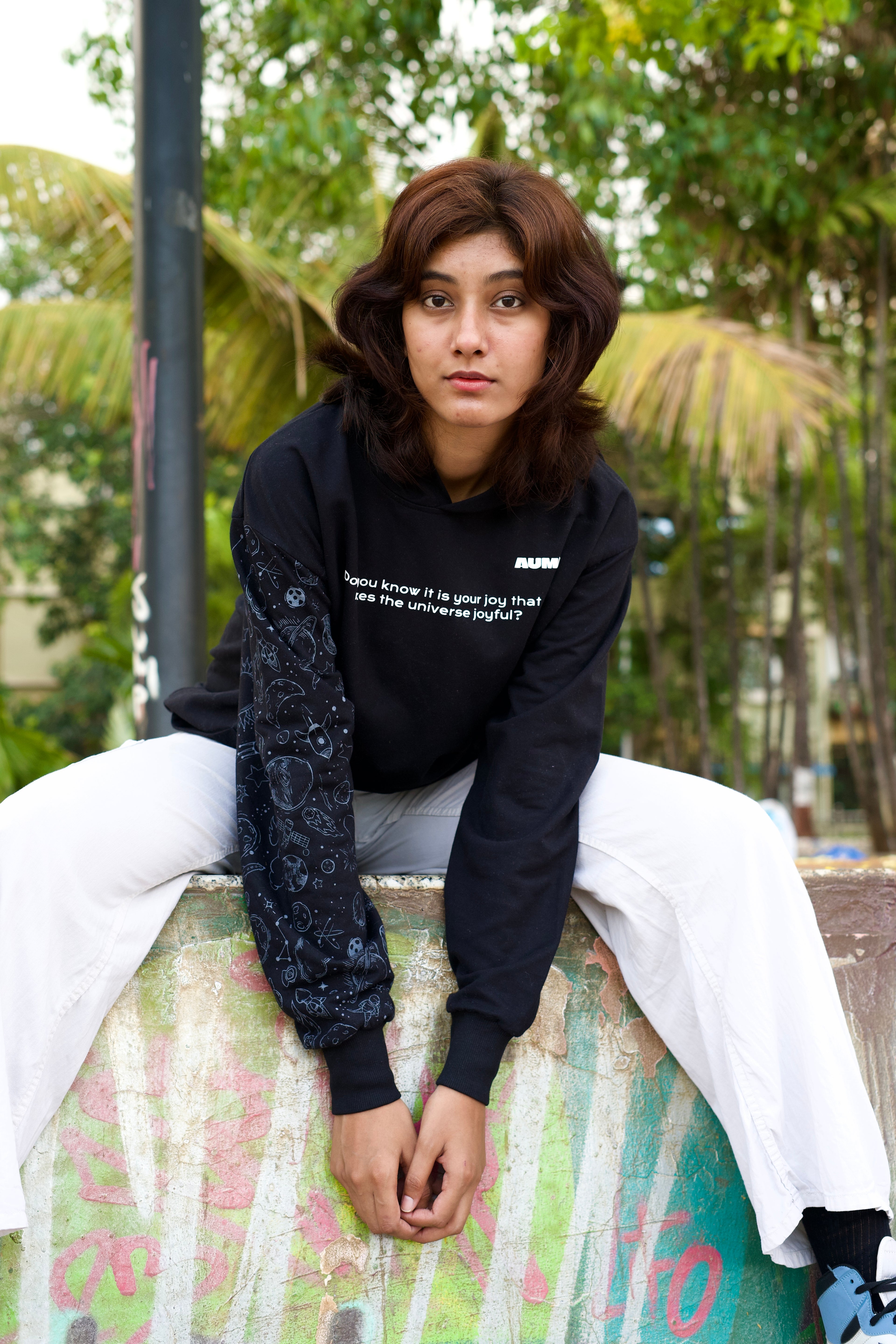 Black Oversized Hoodie - AUMM #