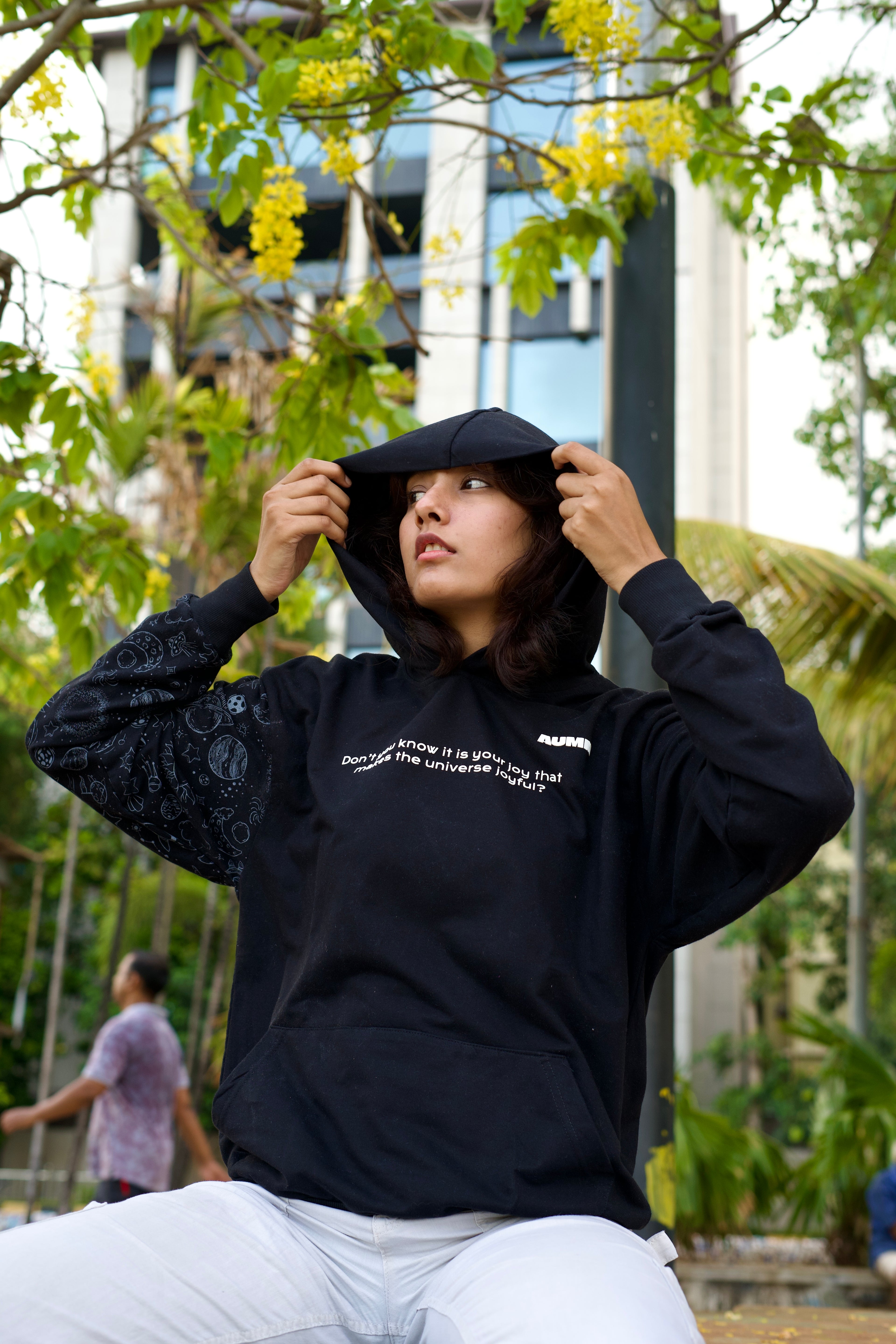 Black Oversized Hoodie - AUMM #