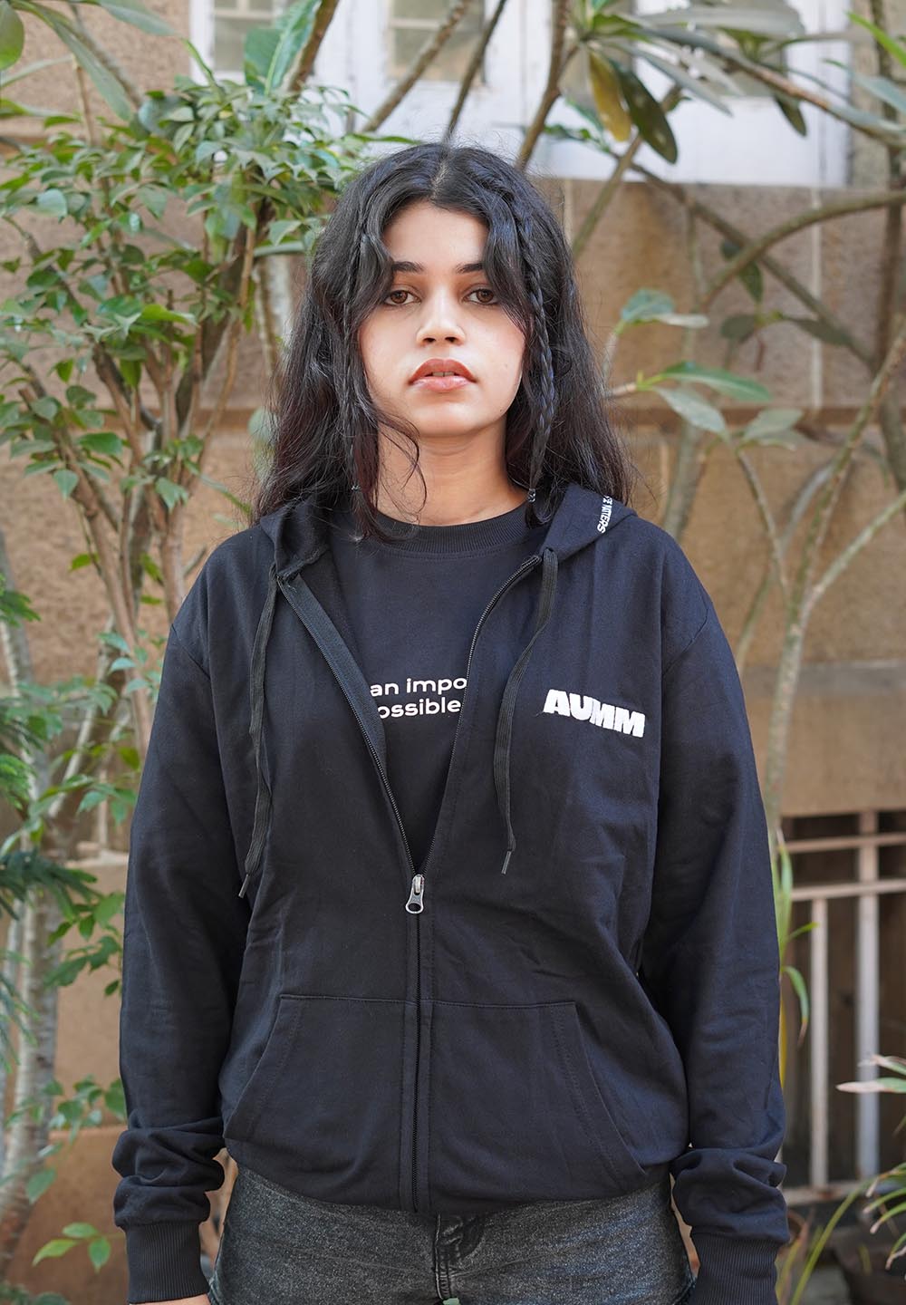 Black 100% Soft Premium Cotton Jacket Hoodie