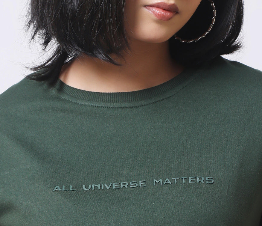 Box Fit Mineral Green T-shirt - AUMM #