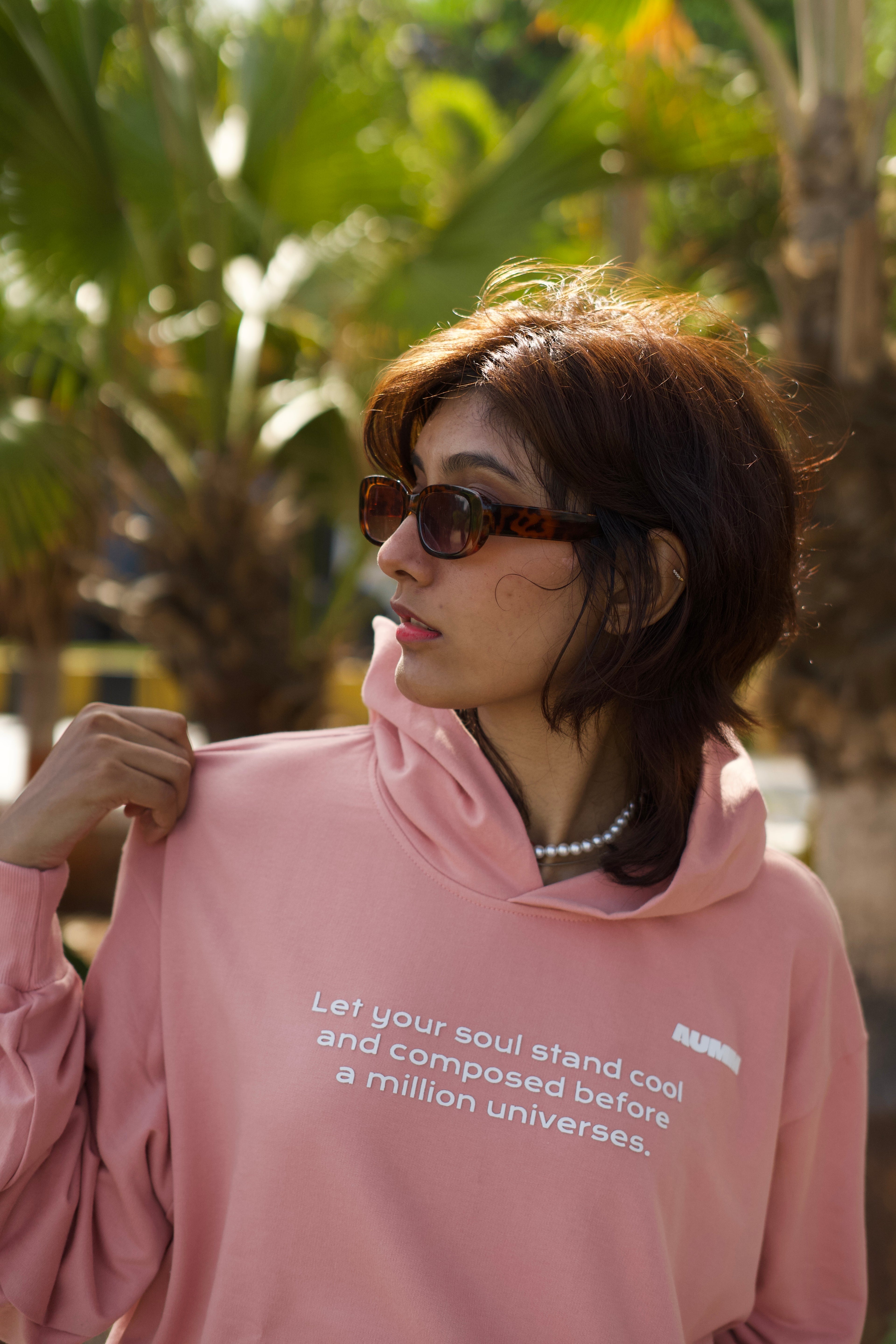 Dusty Pink Oversized Hoodie - AUMM #