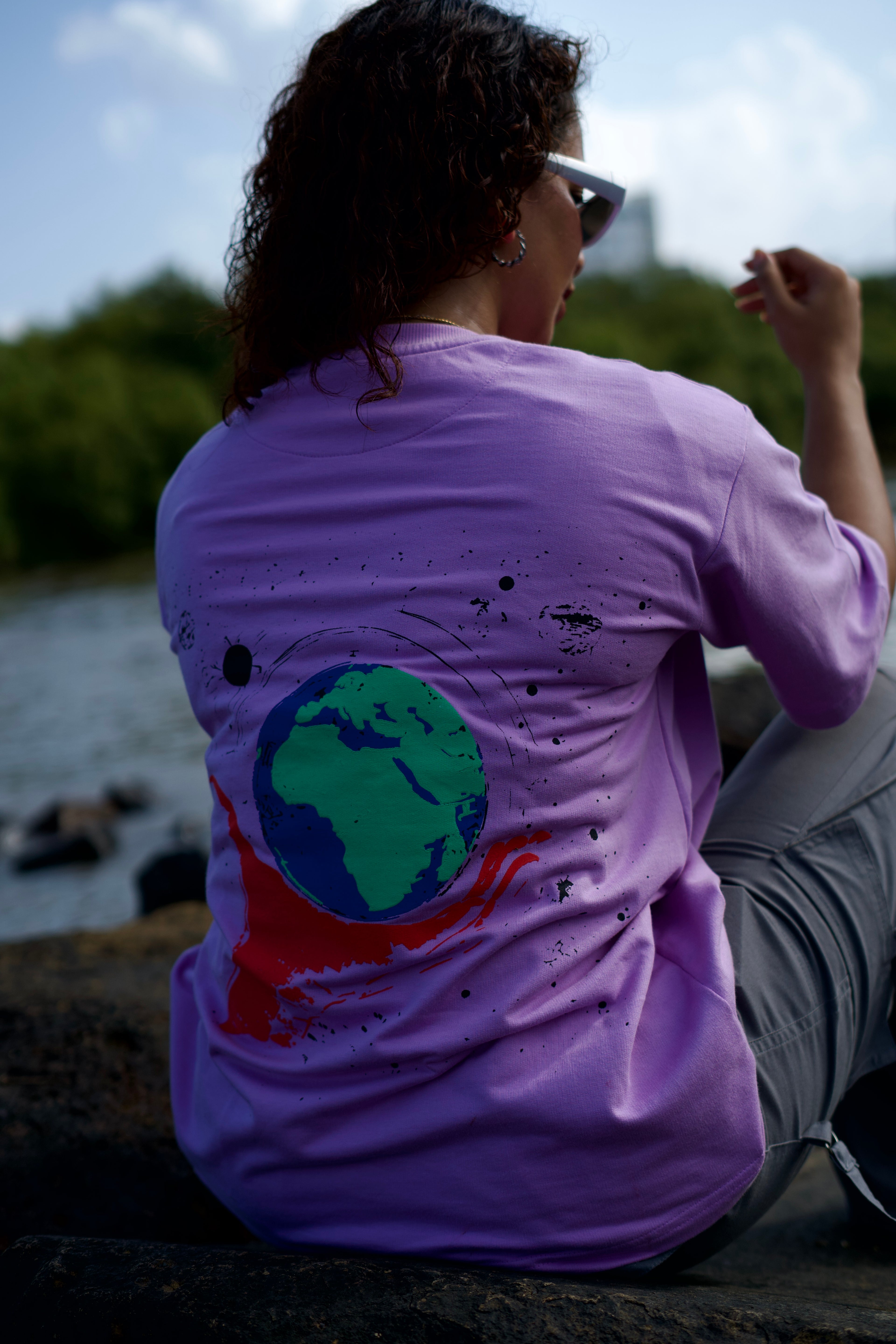 Lavender Oversized T-shirt - AUMM #