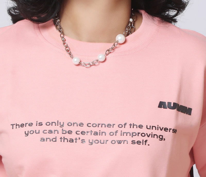 Pink Oversized t shirt - AUMM #