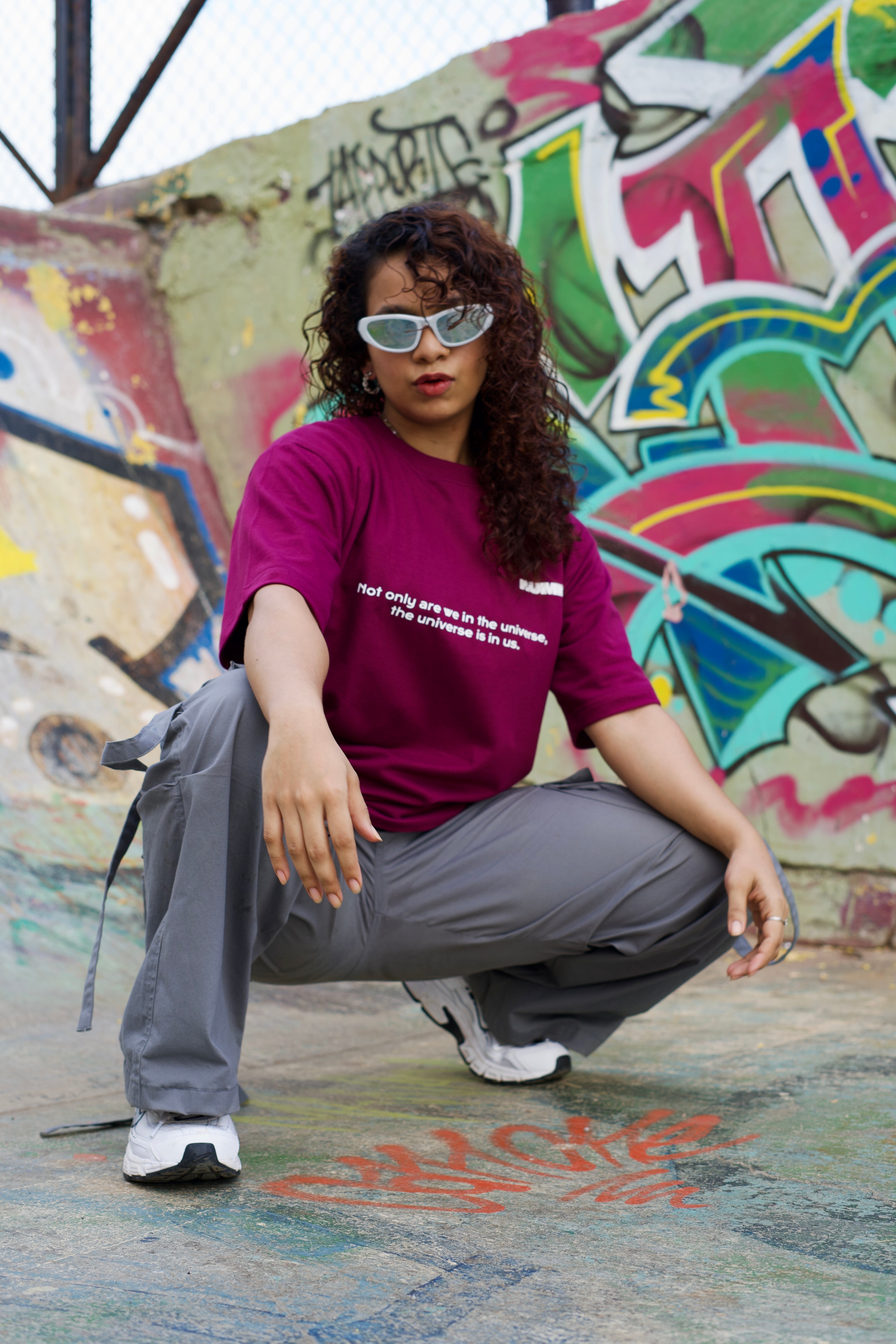 Wine Oversized T-shirt - AUMM #