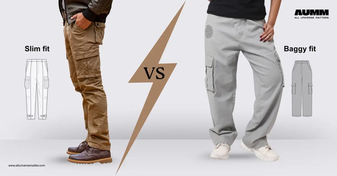 baggy vs slim-fit cargo pants