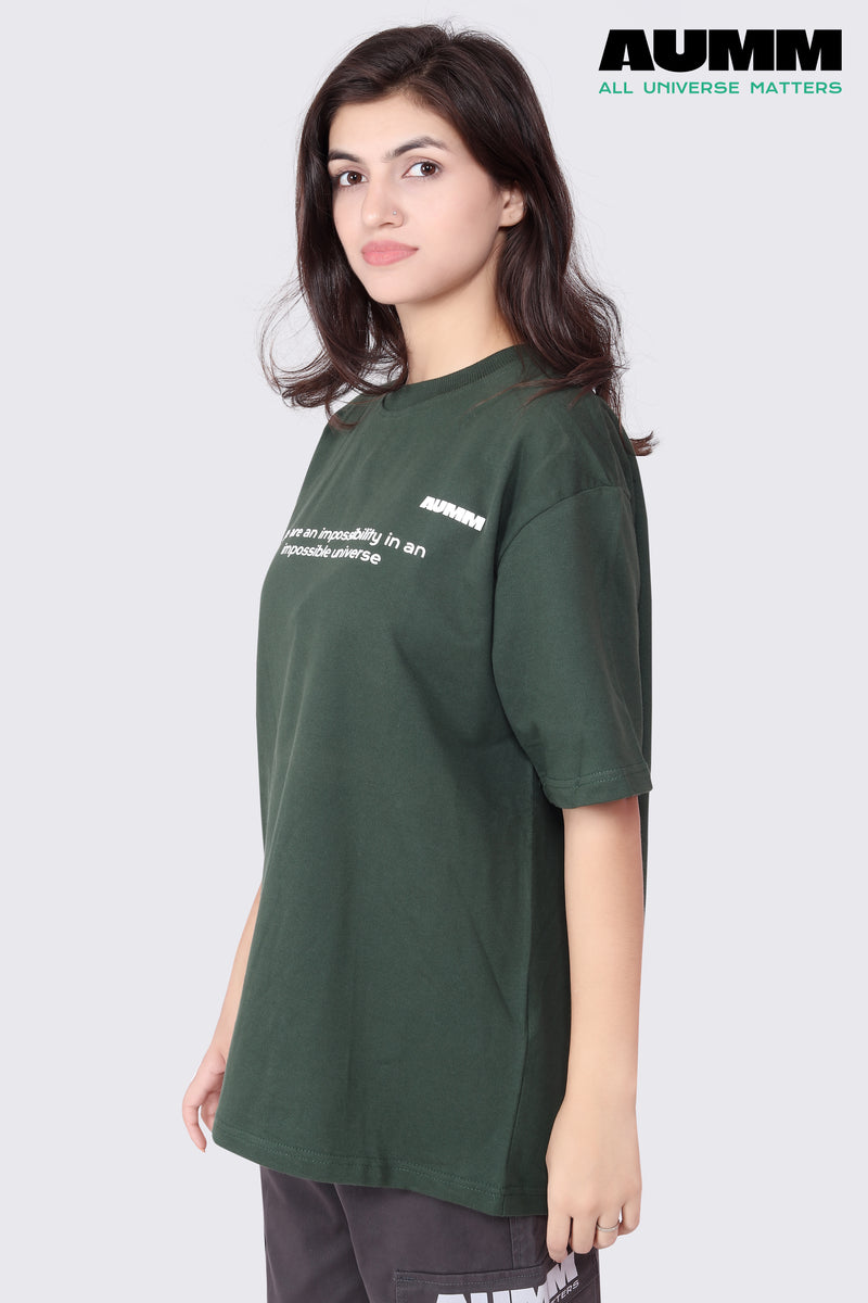 Blottle Green Oversized T-shirt