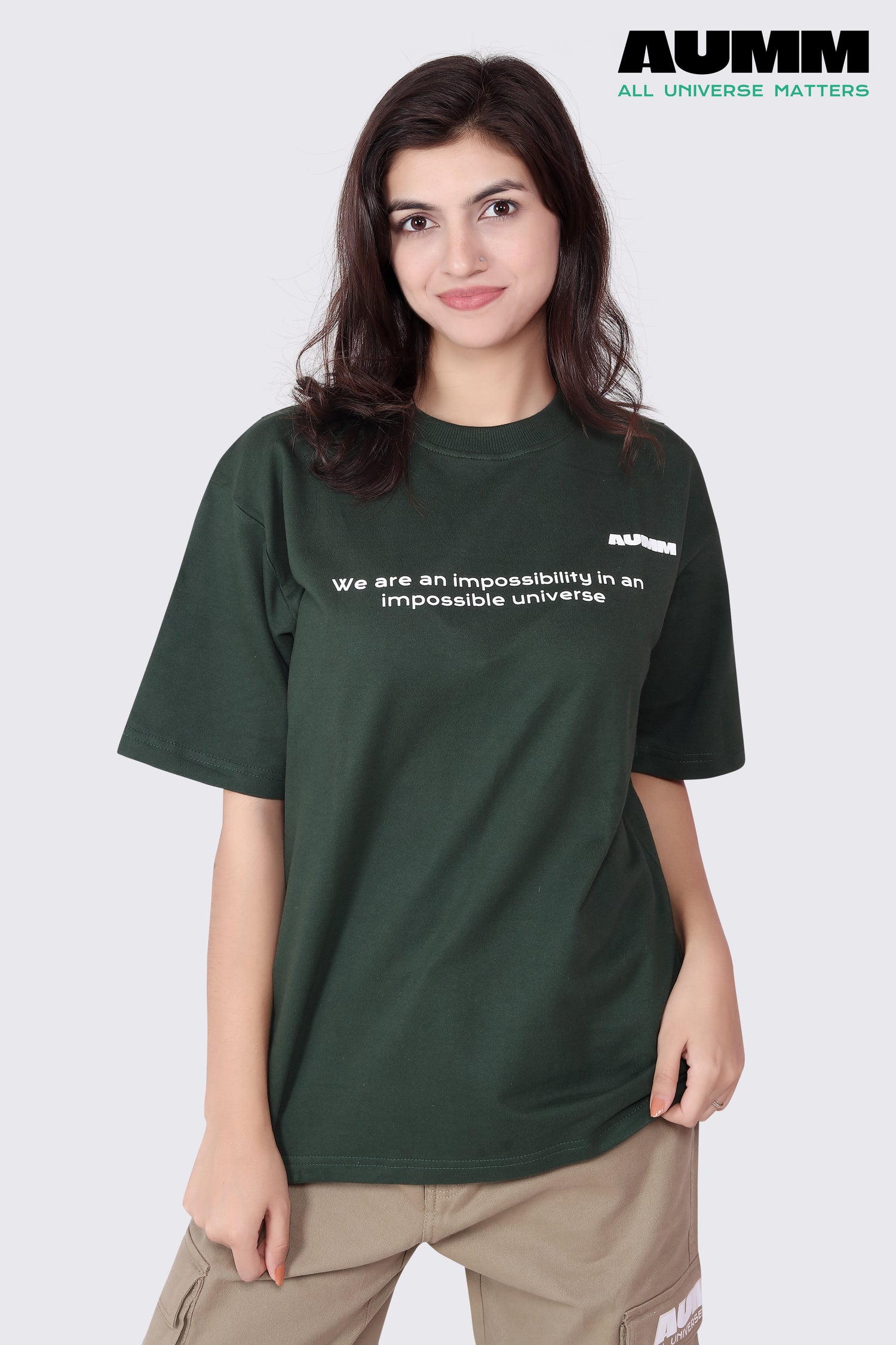 Blottle Green Oversized T-shirt