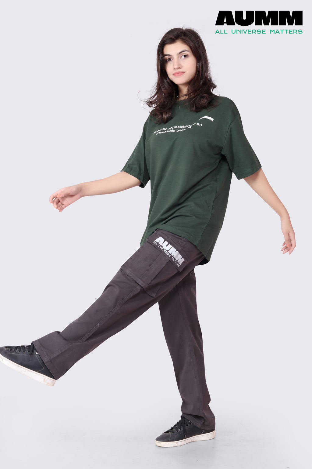 6 Pocket Dark Grey Cargo Pants - AUMM #