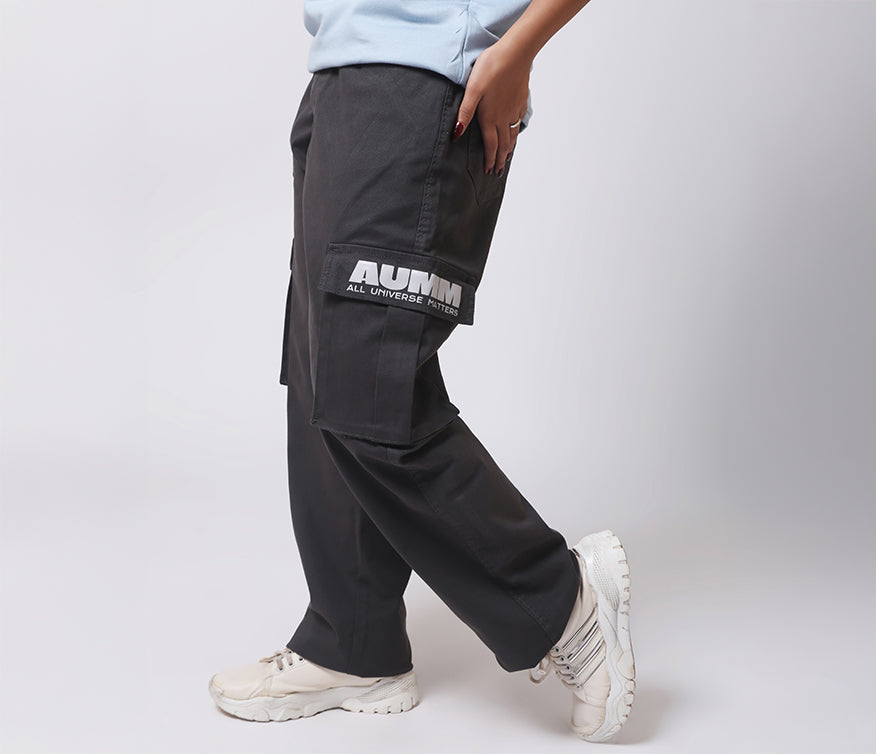 7 Pocket Dark Grey Cargo Pants - AUMM #