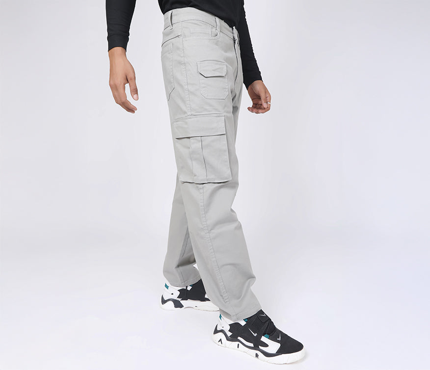 7 Pocket Light Grey Cargo Pants - AUMM - AUMM #
