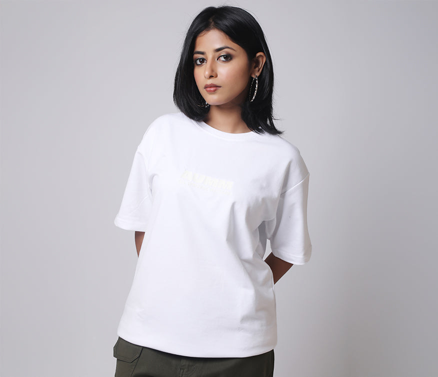 AUMM Box Fit White T-shirt - AUMM #