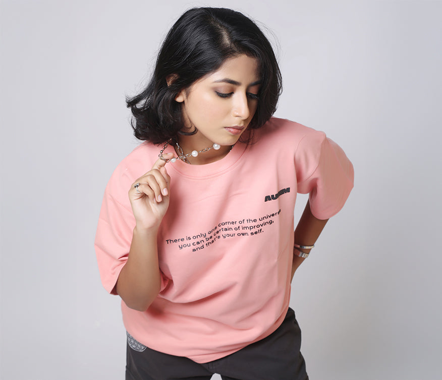 Pink Oversized t shirt