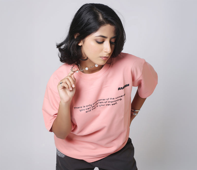 Pink Oversized t shirt