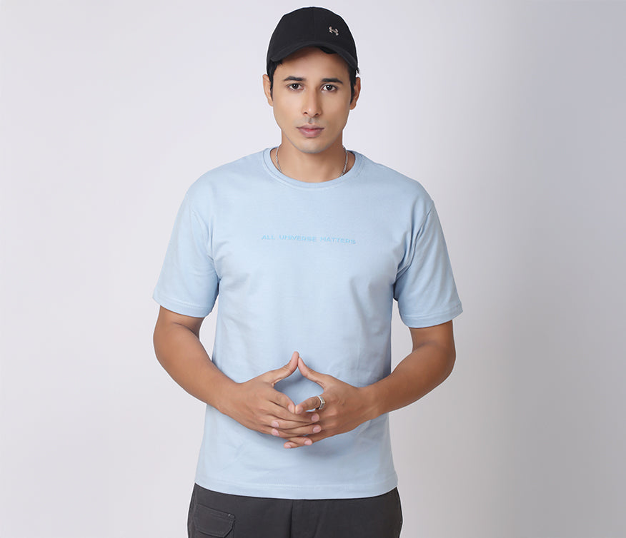 Box Fit Sky Blue T-Shirt