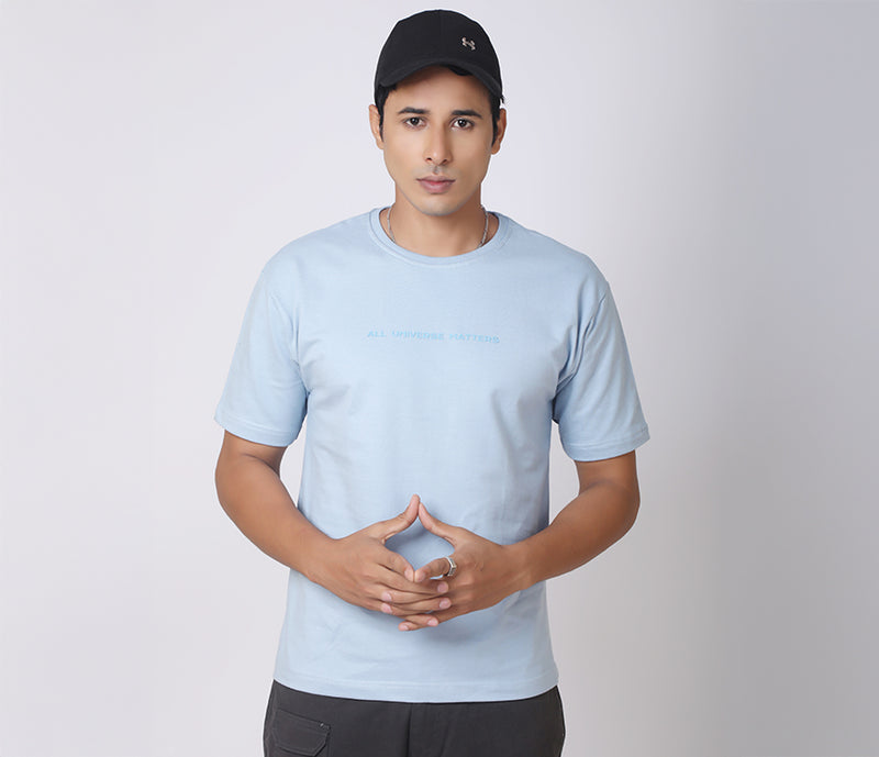 Box Fit Sky Blue T-Shirt