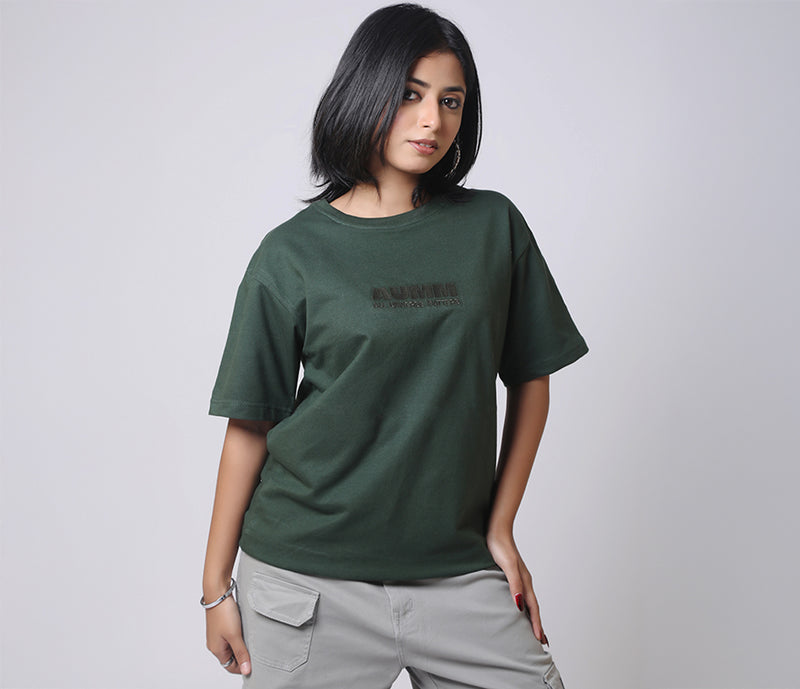 AUMM Box Fit Mineral Green T-shirt