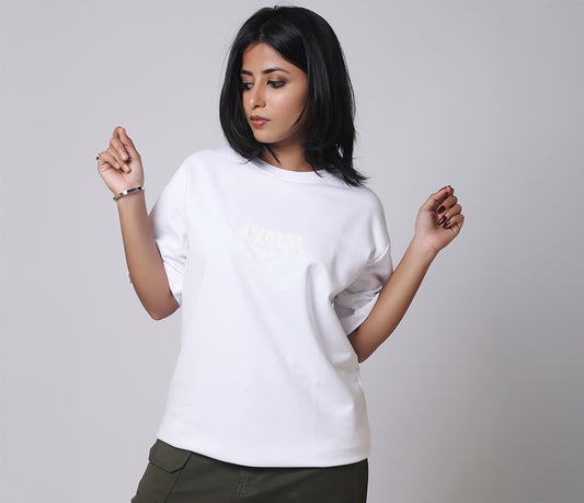 AUMM Box Fit White T-shirt