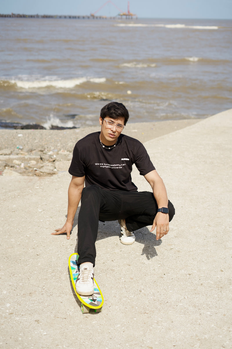 Black Mandala Printed 100% Soft Premium Best Quality Oversized Relaxed Fit T-Shirt