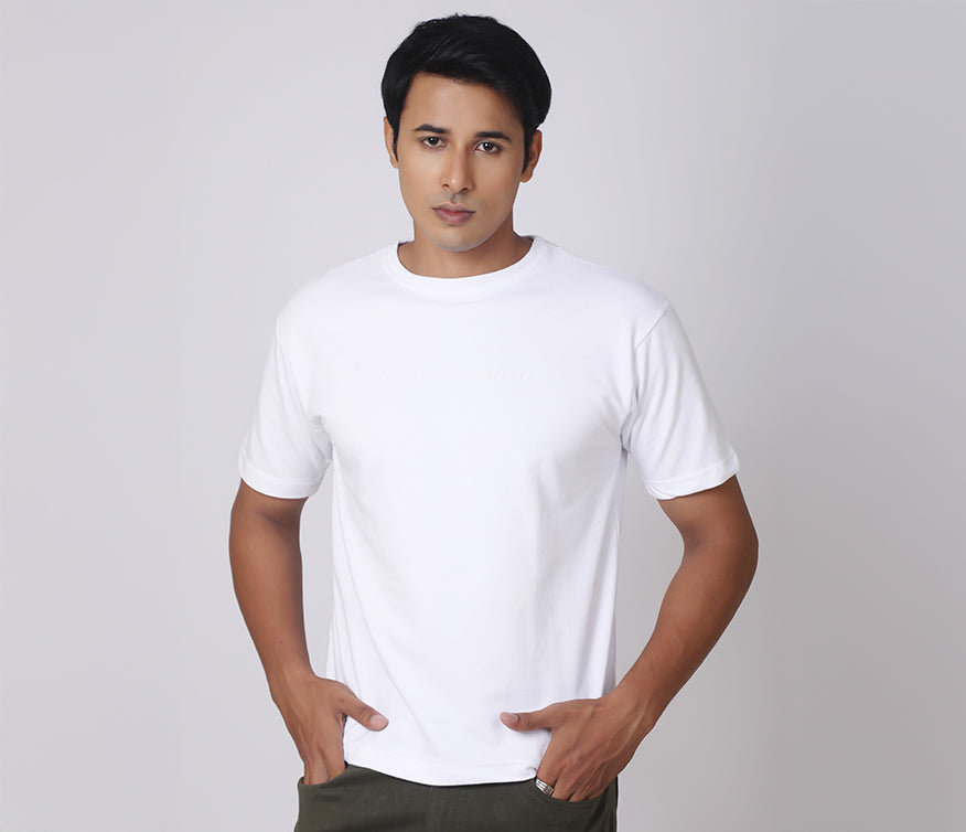 Box Fit White T-shirt - AUMM #