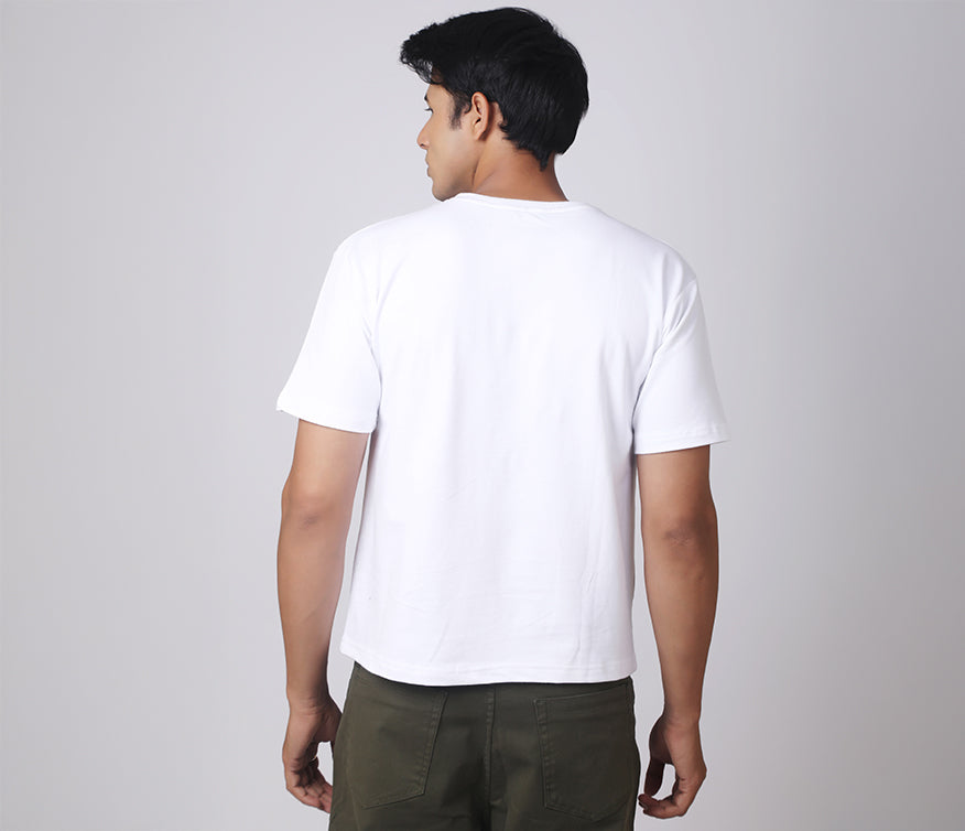Box Fit White T-shirt - AUMM #