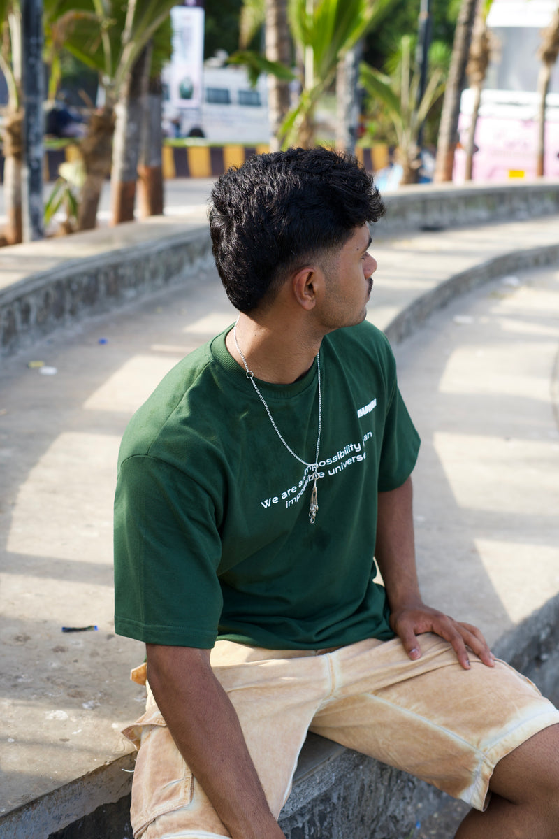 Blottle Green Oversized T-shirt