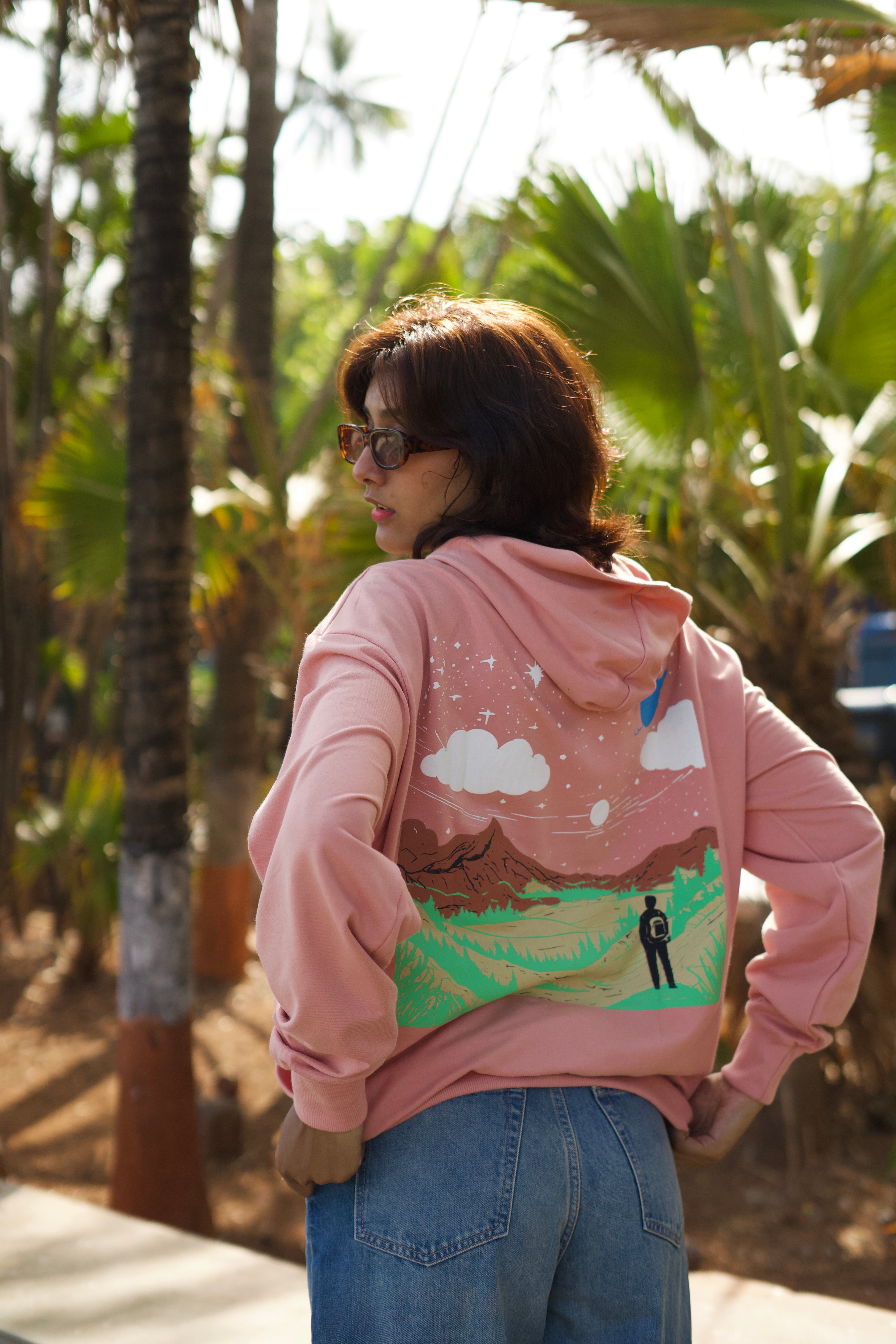 Dusty Pink Oversized Hoodie - AUMM #
