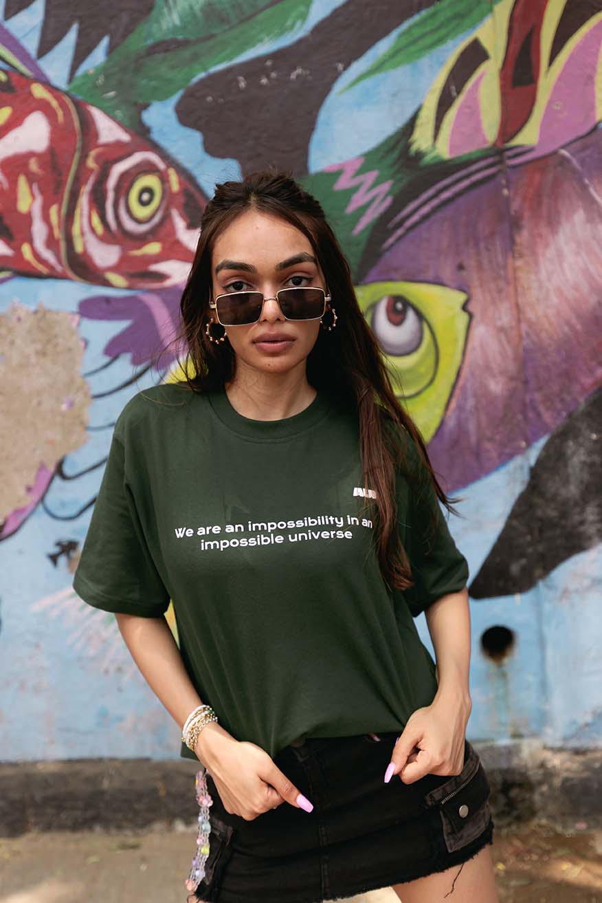 Green Mandala Printed 100% Soft Premium Best Quality Oversized Relaxed Fit T-Shirt