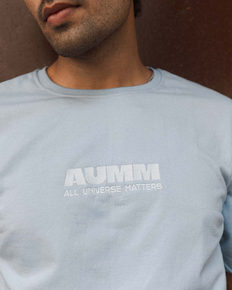 Sky Blue Basic Plain Oversized Relaxed Standard Fit Premium Best Quality 100% Cotton T-shirt