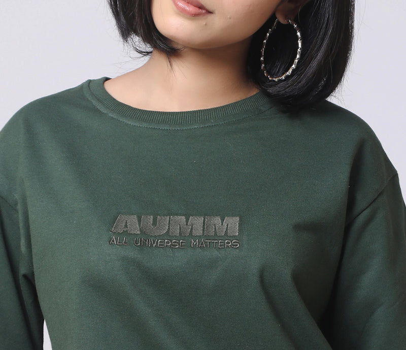 AUMM Box Fit Mineral Green T-shirt